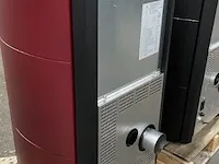 Vrijstaande pellethaard 8,5 kw, eswo 115, bordeaux - afbeelding 4 van  6