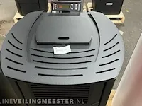 Vrijstaande pellethaard 8,5 kw, eswo 115, bordeaux - afbeelding 5 van  6