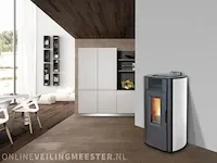 Vrijstaande pellethaard 8,5 kw, eswo 115, wit - afbeelding 2 van  7