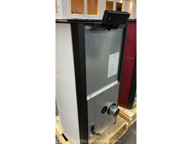 Vrijstaande pellethaard 8,5 kw, eswo 115, wit - afbeelding 4 van  7