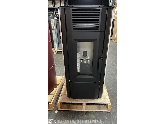 Vrijstaande pellethaard 8,5 kw, eswo 115, wit - afbeelding 6 van  7