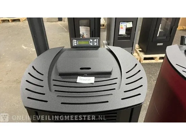 Vrijstaande pellethaard 8,5 kw, eswo 115, zwart - afbeelding 2 van  6