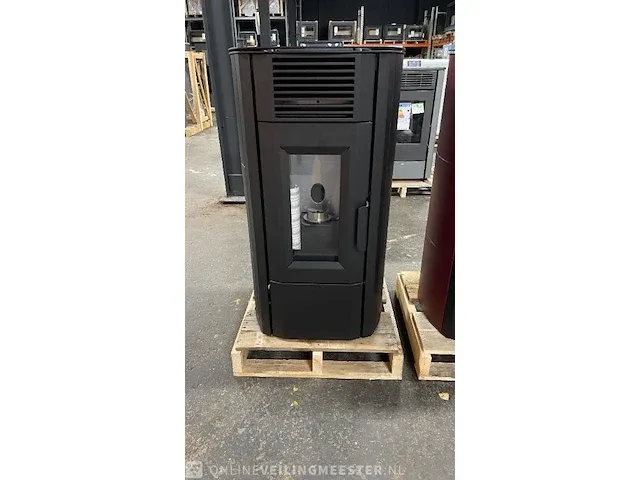 Vrijstaande pellethaard 8,5 kw, eswo 115, zwart - afbeelding 3 van  6