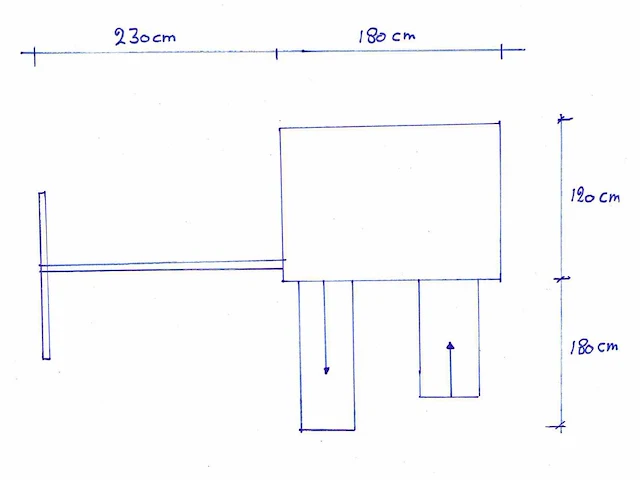 Vrijstaande speeltoren met schommel en glijbaan 410x300x200 cm - afbeelding 7 van  7