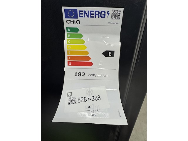 Vrijstaande vriezer 145 liter 5 lades chiq, fsd160d4e - afbeelding 4 van  4