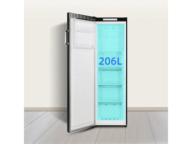 Vrijstaande vriezer 206 liter digi. display 2025 chiq, csd206neid - afbeelding 3 van  7