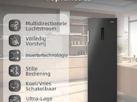 Vrijstaande vriezer 206 liter digi. display 2025 chiq, csd206neid - afbeelding 4 van  7