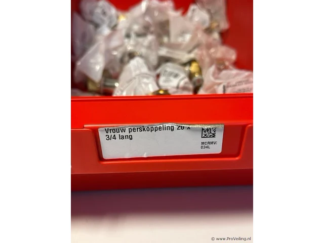 Vrouw perskoppeling 20x3/4 lang - partij - afbeelding 3 van  3