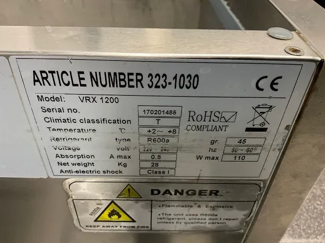 Vrx 1200 - opzet koelvitrine - afbeelding 5 van  5