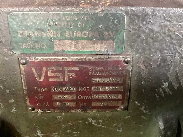 Vsf 400 bandslijpmachine - afbeelding 6 van  6