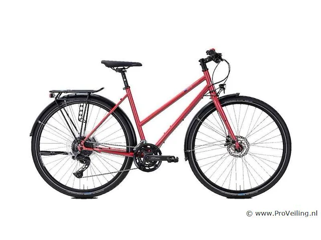 Vsf trekkingfiets | model t-500 | kleur raspberry red | maat 50 - afbeelding 1 van  7
