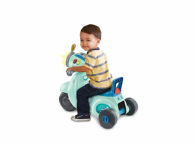 Vtech 2 in 1 loopscooter educatief speelgoed ombouwen tot driewieler vanaf 1 jaar blauw - afbeelding 4 van  5