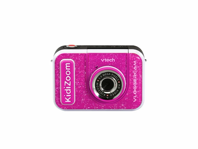 Vtech kidizoom vlog camera met animatie achtergronden vanaf 5 tot 12 jaar roze - afbeelding 1 van  6