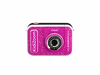 Vtech kidizoom vlog camera met animatie achtergronden vanaf 5 tot 12 jaar roze - afbeelding 1 van  6