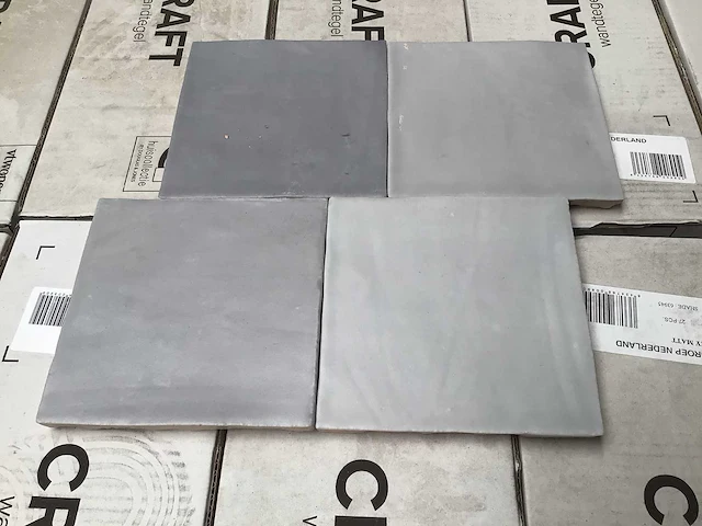 Vtwonen craft light grey wandtegel 12,5x12,5 cm 19 m² - afbeelding 3 van  4