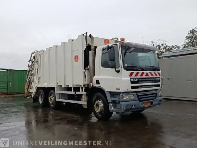Vuilniswagen achterlader daf, 2007 daf cf 75 310 as-tronic, bouwjaar 2007 - afbeelding 4 van  50