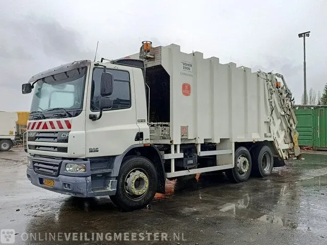 Vuilniswagen achterlader daf, 2007 daf cf 75 310 as-tronic, bouwjaar 2007 - afbeelding 23 van  50