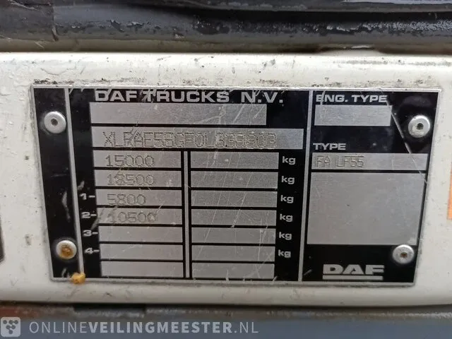 Vuilniswagen achterlader daf, 2009 daf lf55-220, bouwjaar 2009 - afbeelding 3 van  42