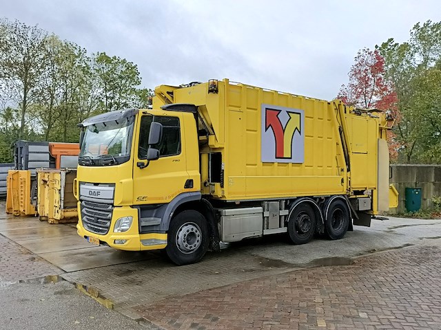 Vuilniswagen, daf, cf 290 fag opbouw achterlader geesinknorba gcp v 08/12-25, 2016 - afbeelding 1 van  44