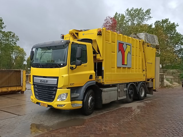 Vuilniswagen daf, cf 290 fag opbouw achterlader geesinknorbar gcp v 08/12-25, bouwjaar 2016 - afbeelding 1 van  37