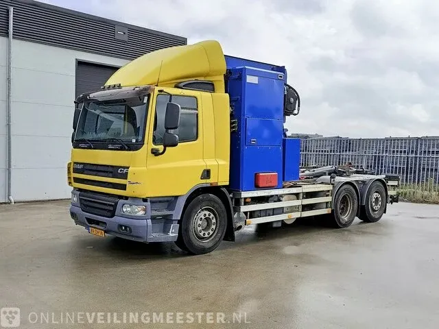 Vuilniswagen daf, cf 75 zijlader, bouwjaar 2009 - afbeelding 1 van  46