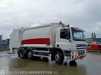Vuilniswagen daf, cf 75.250 / fag cf75, achterlader geesink gpm iii v20h25 splitlift, bouwjaar 2009 | 344146 km | bv-tg-71 - afbeelding 2 van  34