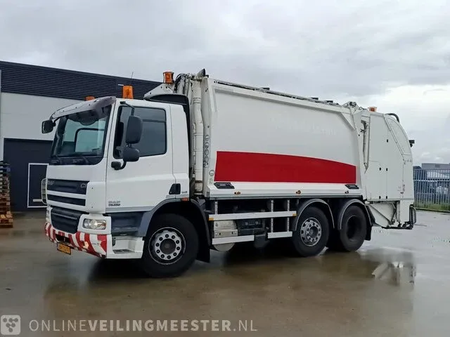 Vuilniswagen daf, cf 75.250 / fag cf75, achterlader geesink gpm iii v20h25 splitlift, bouwjaar 2009 | 344146 km | bv-tg-71 - afbeelding 12 van  34