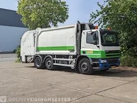 Vuilniswagen met achterlader daf, fag cf 75.250, bouwjaar 2012 | 235616 km