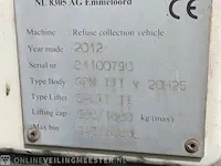 Vuilniswagen met achterlader daf, fag cf 75.250, bouwjaar 2012 | 235616 km - afbeelding 24 van  51