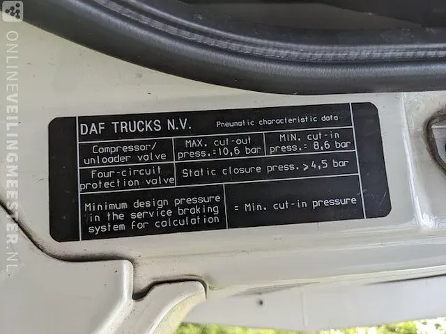 Vuilniswagen met achterlader daf, fag cf 75.250, bouwjaar 2012 | 235616 km - afbeelding 43 van  51