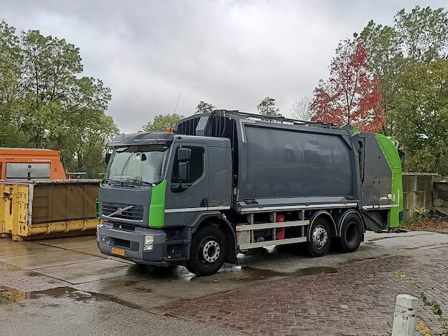 Vuilniswagen, volvo, fe 6x2r met opbouw achterlader geesinknorba gpm iii v 20h25, 2012 - afbeelding 1 van  42