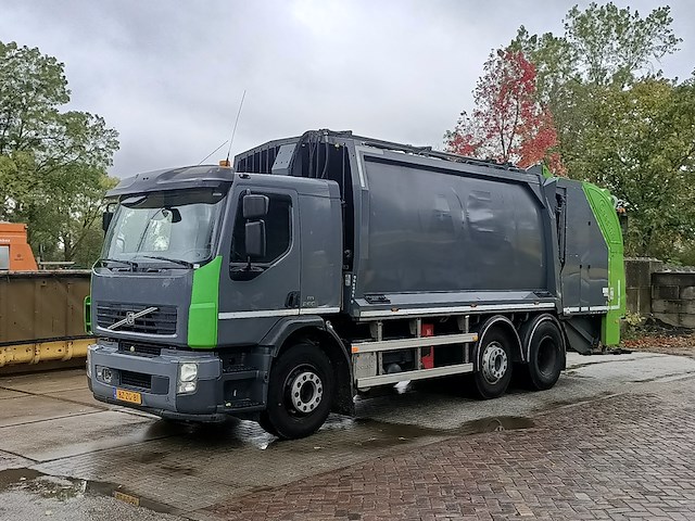 Vuilniswagen, volvo, fe 6x2r met opbouw achterlader geesinknorba gpm iii v 20h25, 2012 - afbeelding 12 van  42