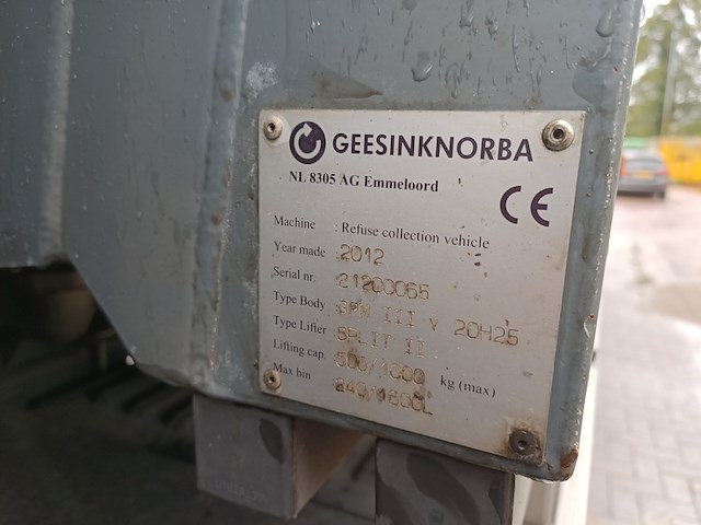 Vuilniswagen, volvo, fe 6x2r met opbouw achterlader geesinknorba gpm iii v 20h25, 2012 - afbeelding 25 van  42