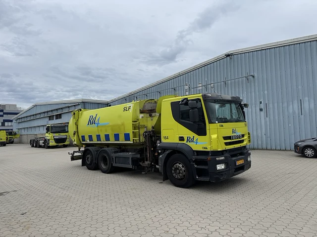 Vuilniswagen zijlader iveco, at260s31y/ps eev opbouw haller slf 22m³, bouwjaar 2011 - afbeelding 1 van  56