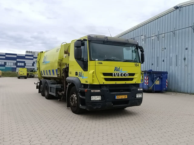 Vuilniswagen zijlader iveco, at260s31y/ps eev opbouw haller slf 22m³, bouwjaar 2011 - afbeelding 13 van  56