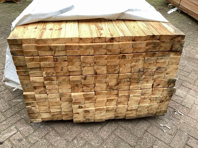 Vuren 90x38 mm balkjes (245x) - afbeelding 6 van  6