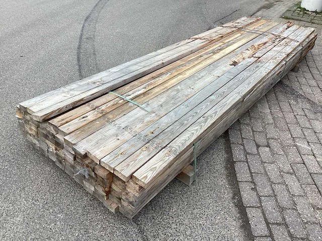 Vuren 90x38 mm balkjes (245x) - afbeelding 1 van  6