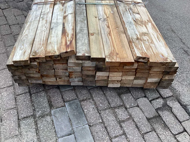 Vuren 90x38 mm balkjes (245x) - afbeelding 5 van  6