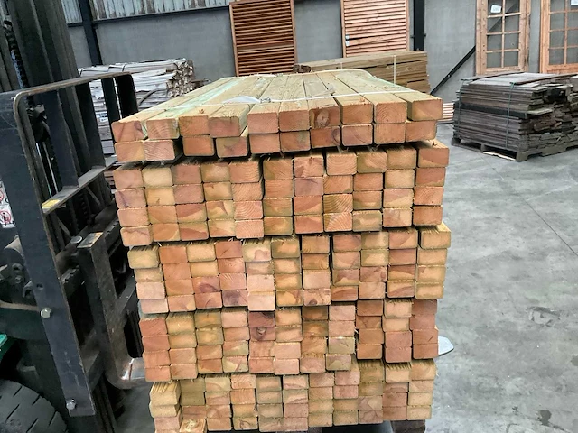 Vuren balk 150x6,5x4,5 cm (190x) - afbeelding 2 van  8