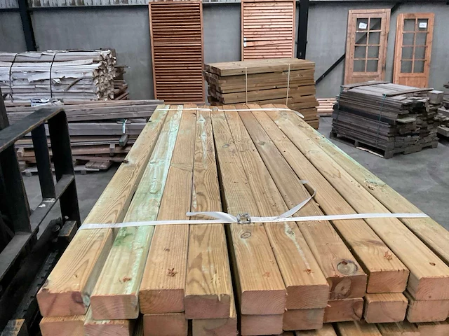 Vuren balk 150x6,5x4,5 cm (190x) - afbeelding 4 van  8