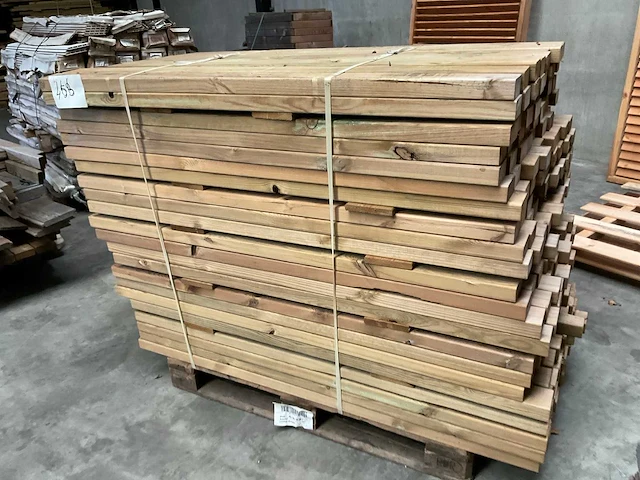 Vuren balk 150x8,5x4,5 cm (195x) - afbeelding 8 van  8