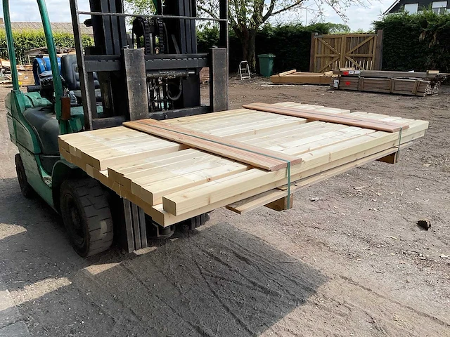 Vuren balk 178x6,8x4,5 cm (29x) - afbeelding 2 van  4
