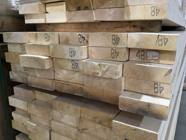 Vuren balk (25x) - afbeelding 6 van  6
