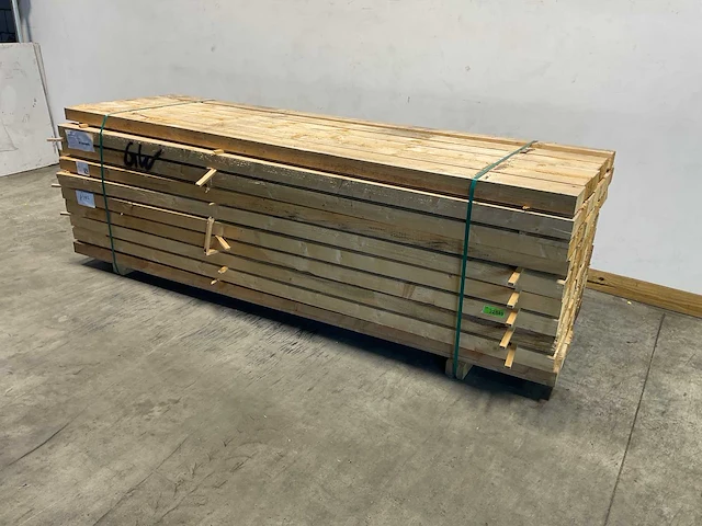 Vuren balk 300x14.3x7.6 cm (30x) - afbeelding 1 van  6