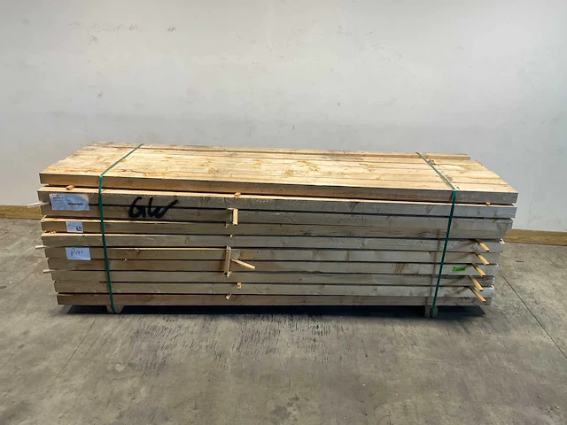 Vuren balk 300x14.3x7.6 cm (30x) - afbeelding 2 van  6