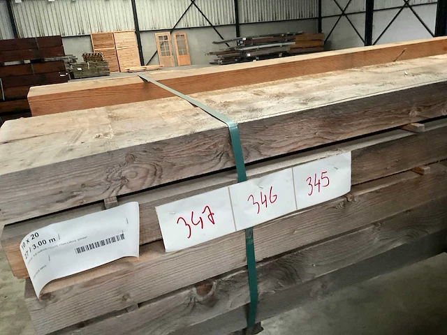 Vuren balk 300x20x10 cm (13x) - afbeelding 3 van  7