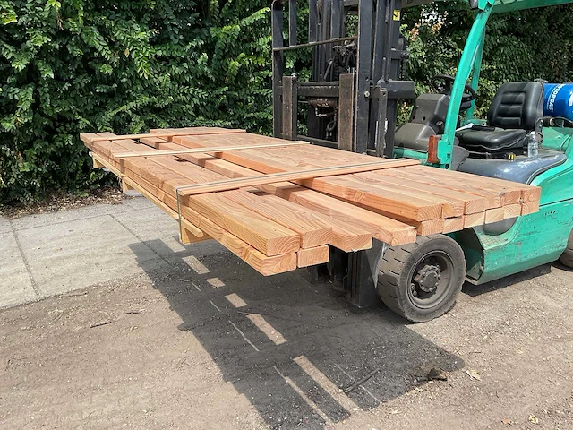 Vuren balk 300x9,5x4,5 cm (20x) - afbeelding 1 van  4