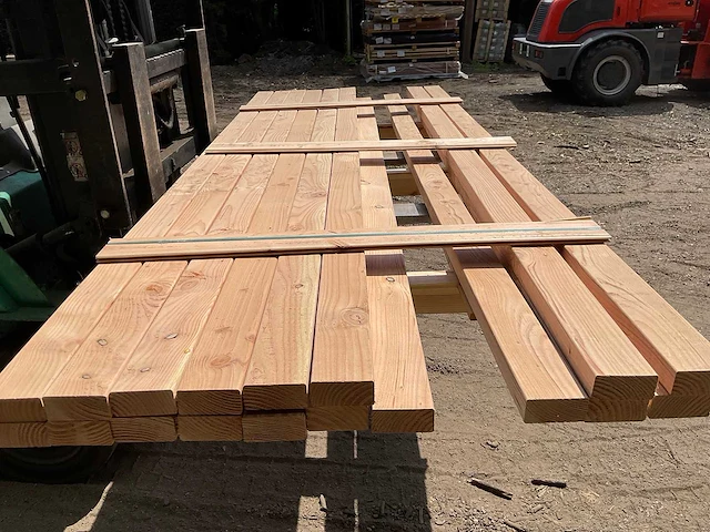 Vuren balk 300x9,5x4,5 cm (20x) - afbeelding 4 van  4