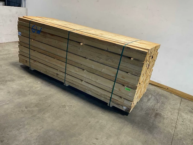 Vuren balk 300x9.6x7.6 cm (40x) - afbeelding 1 van  6