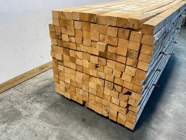 Vuren balk 300x9.6x7.6 cm (40x) - afbeelding 4 van  6